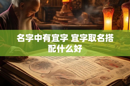 名字中有宜字 宜字取名搭配什么好