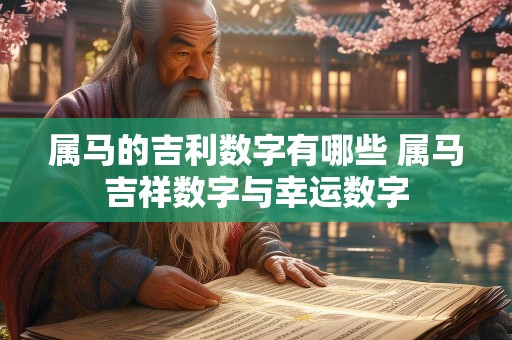 属马的吉利数字有哪些 属马吉祥数字与幸运数字