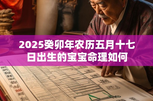 2025癸卯年农历五月十七日出生的宝宝命理如何