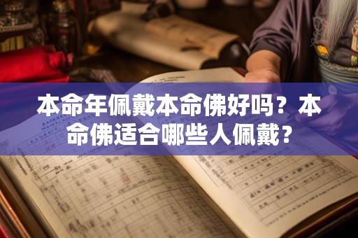 本命年佩戴本命佛好吗？本命佛适合哪些人佩戴？