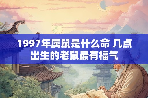 1997年属鼠是什么命 几点出生的老鼠最有福气