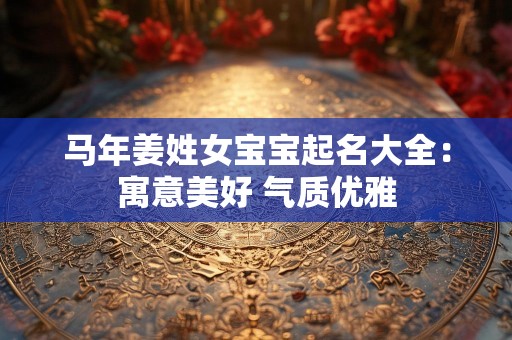 马年姜姓女宝宝起名大全：寓意美好 气质优雅