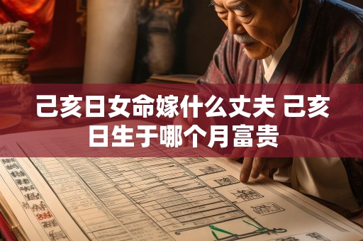 己亥日女命嫁什么丈夫 己亥日生于哪个月富贵