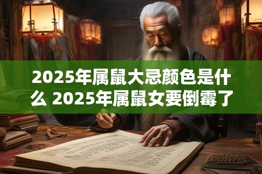 2025年属鼠大忌颜色是什么 2025年属鼠女要倒霉了