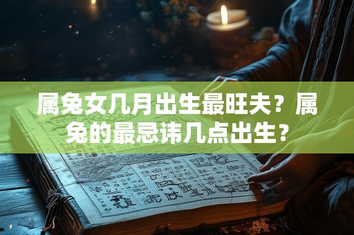属兔女几月出生最旺夫？属兔的最忌讳几点出生？