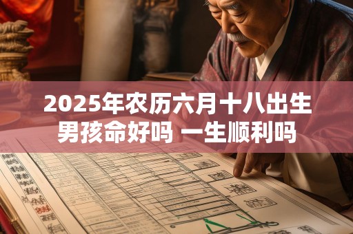 2025年农历六月十八出生男孩命好吗 一生顺利吗