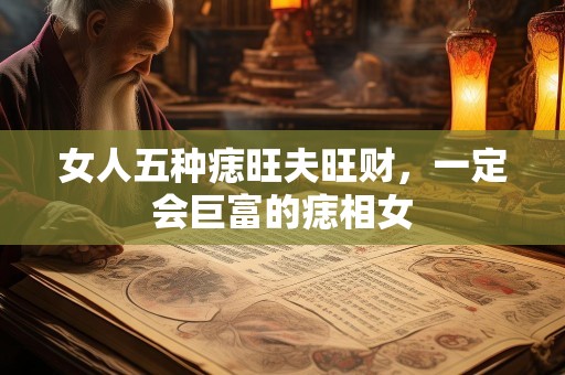女人五种痣旺夫旺财，一定会巨富的痣相女