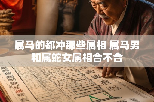 属马的都冲那些属相 属马男和属蛇女属相合不合