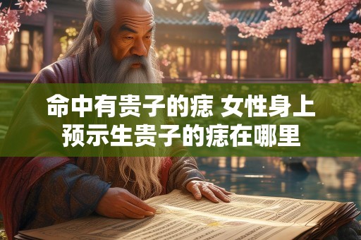命中有贵子的痣 女性身上预示生贵子的痣在哪里
