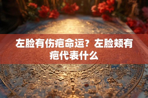 左脸有伤疤命运？左脸颊有疤代表什么