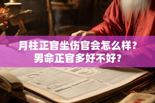 月柱正官坐伤官会怎么样？男命正官多好不好？
