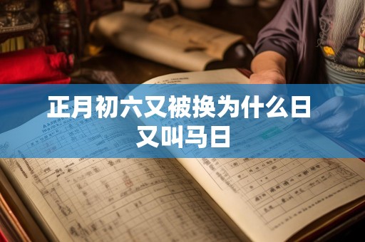 正月初六又被换为什么日 又叫马日