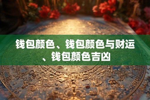 钱包颜色、钱包颜色与财运、钱包颜色吉凶