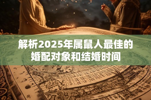 解析2025年属鼠人最佳的婚配对象和结婚时间