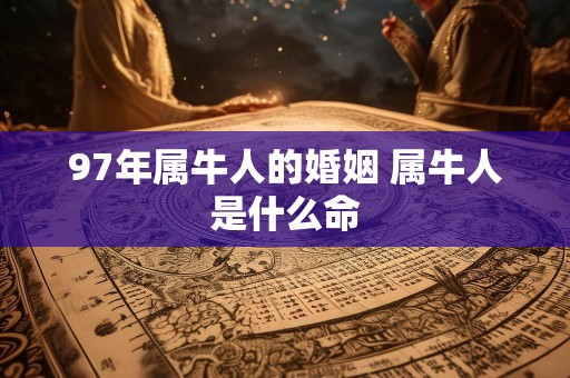 97年属牛人的婚姻 属牛人是什么命