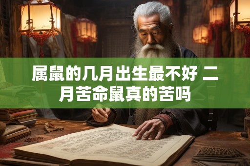 属鼠的几月出生最不好 二月苦命鼠真的苦吗