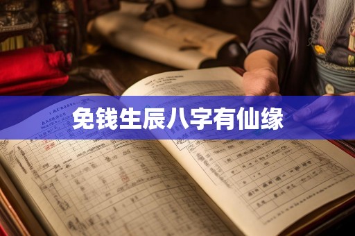 免钱生辰八字有仙缘