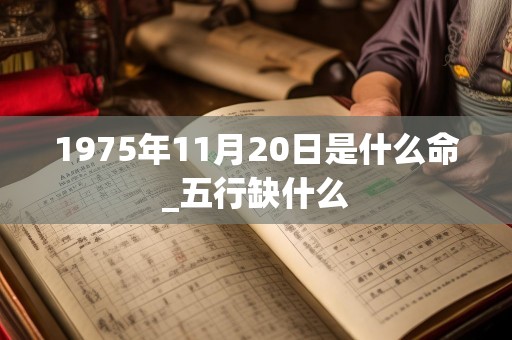 1975年11月20日是什么命_五行缺什么