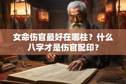 女命伤官最好在哪柱？什么八字才是伤官配印？