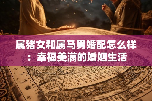 属猪女和属马男婚配怎么样：幸福美满的婚姻生活