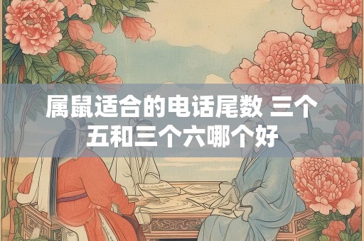 属鼠适合的电话尾数 三个五和三个六哪个好