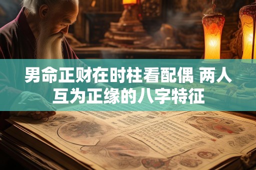 男命正财在时柱看配偶 两人互为正缘的八字特征