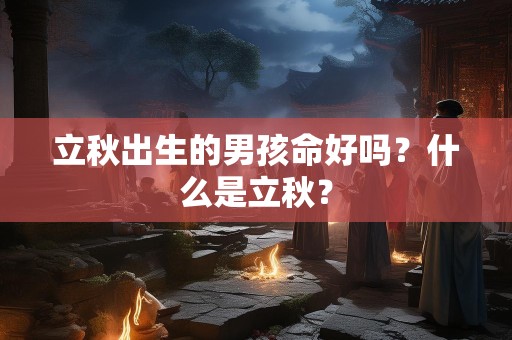 立秋出生的男孩命好吗？什么是立秋？