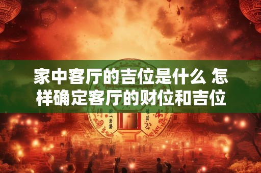 家中客厅的吉位是什么 怎样确定客厅的财位和吉位