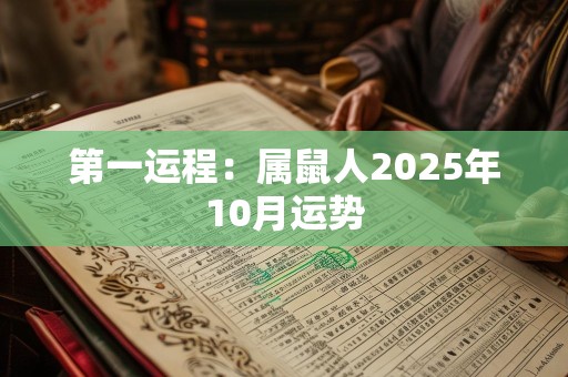 第一运程：属鼠人2025年10月运势