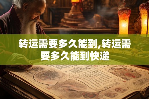 转运需要多久能到,转运需要多久能到快递