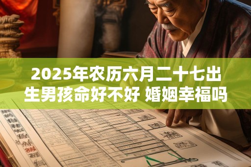 2025年农历六月二十七出生男孩命好不好 婚姻幸福吗