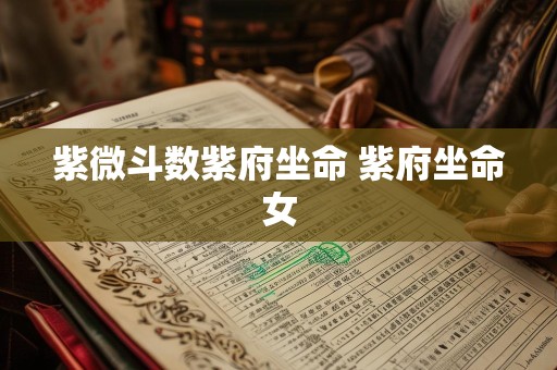 紫微斗数紫府坐命 紫府坐命女