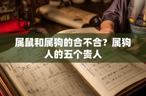 属鼠和属狗的合不合？属狗人的五个贵人