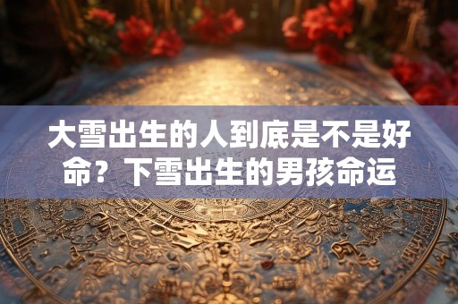 大雪出生的人到底是不是好命？下雪出生的男孩命运