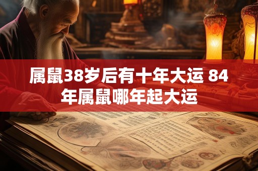 属鼠38岁后有十年大运 84年属鼠哪年起大运