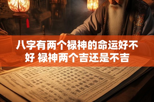 八字有两个禄神的命运好不好 禄神两个吉还是不吉