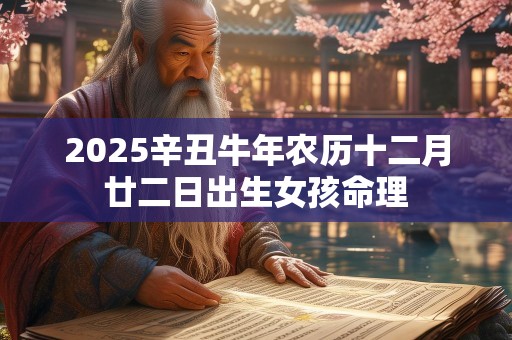 2025辛丑牛年农历十二月廿二日出生女孩命理