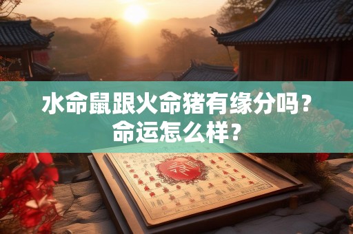水命鼠跟火命猪有缘分吗？命运怎么样？