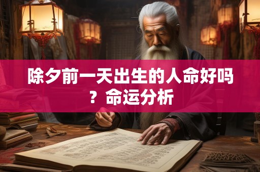 除夕前一天出生的人命好吗？命运分析