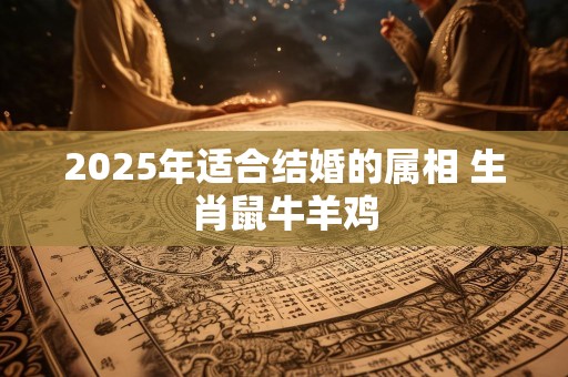 2025年适合结婚的属相 生肖鼠牛羊鸡