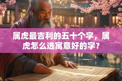 属虎最吉利的五十个字，属虎怎么选寓意好的字？