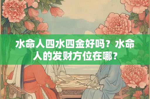 水命人四水四金好吗？水命人的发财方位在哪？