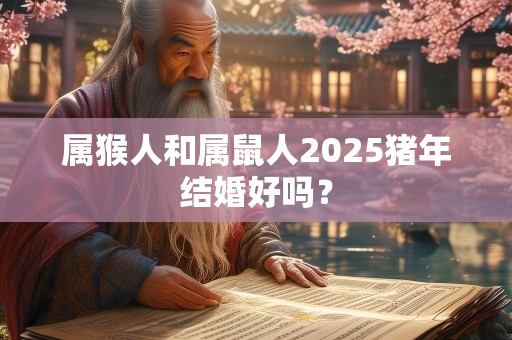 属猴人和属鼠人2025猪年结婚好吗？