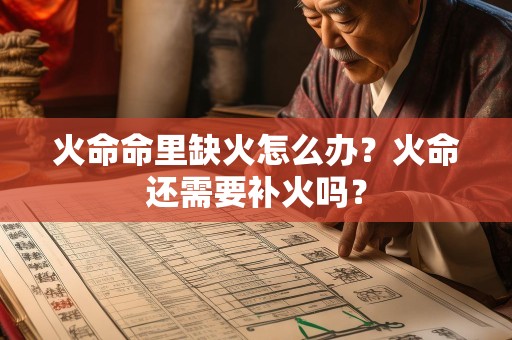 火命命里缺火怎么办？火命还需要补火吗？