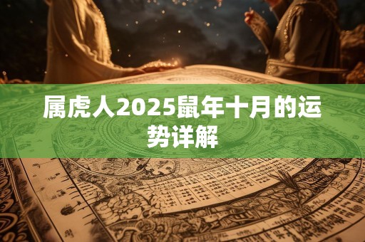 属虎人2025鼠年十月的运势详解