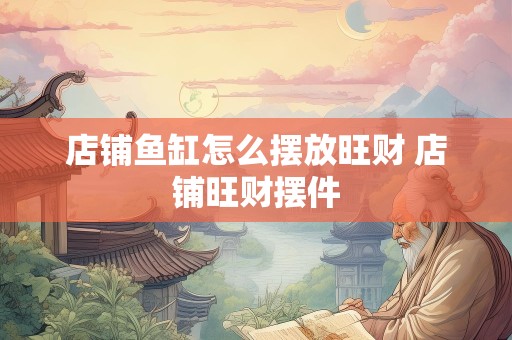 店铺鱼缸怎么摆放旺财 店铺旺财摆件