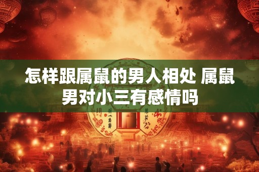 怎样跟属鼠的男人相处 属鼠男对小三有感情吗