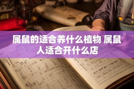 属鼠的适合养什么植物 属鼠人适合开什么店