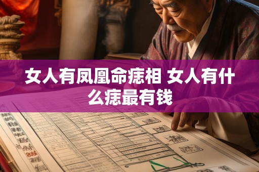 女人有凤凰命痣相 女人有什么痣最有钱