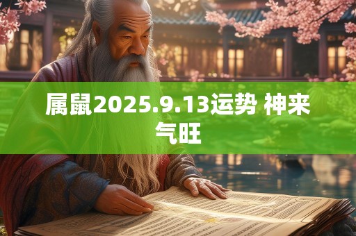 属鼠2025.9.13运势 神来气旺